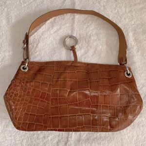 Franco Sarto medium leather brown shoulder purse